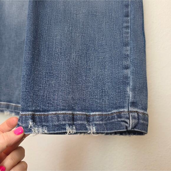 JUDY BLUE High Rise Wide Leg Crop Jeans Stretch Size 28 - Picture 7 of 12